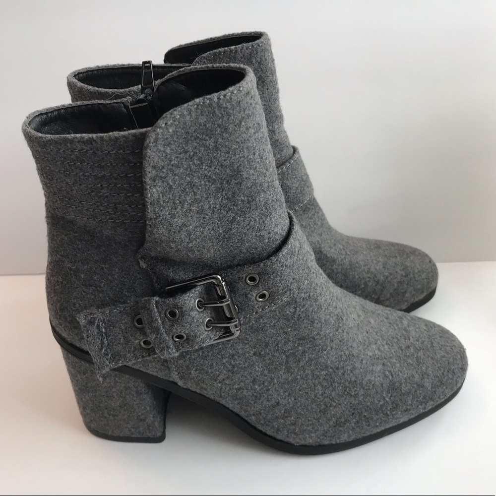 Muk Luks Gray Flannel Ankle Boot